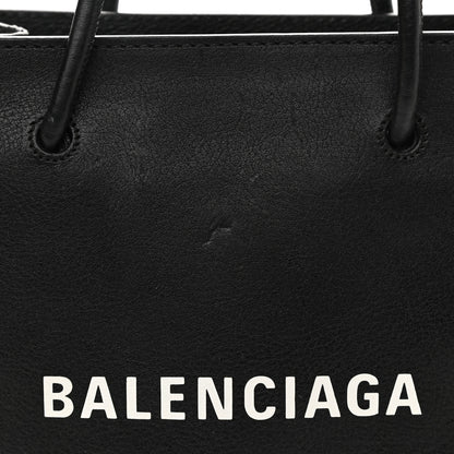 Balenciaga Calfskin Logo XXS Shopping Tote Black 22 of 23