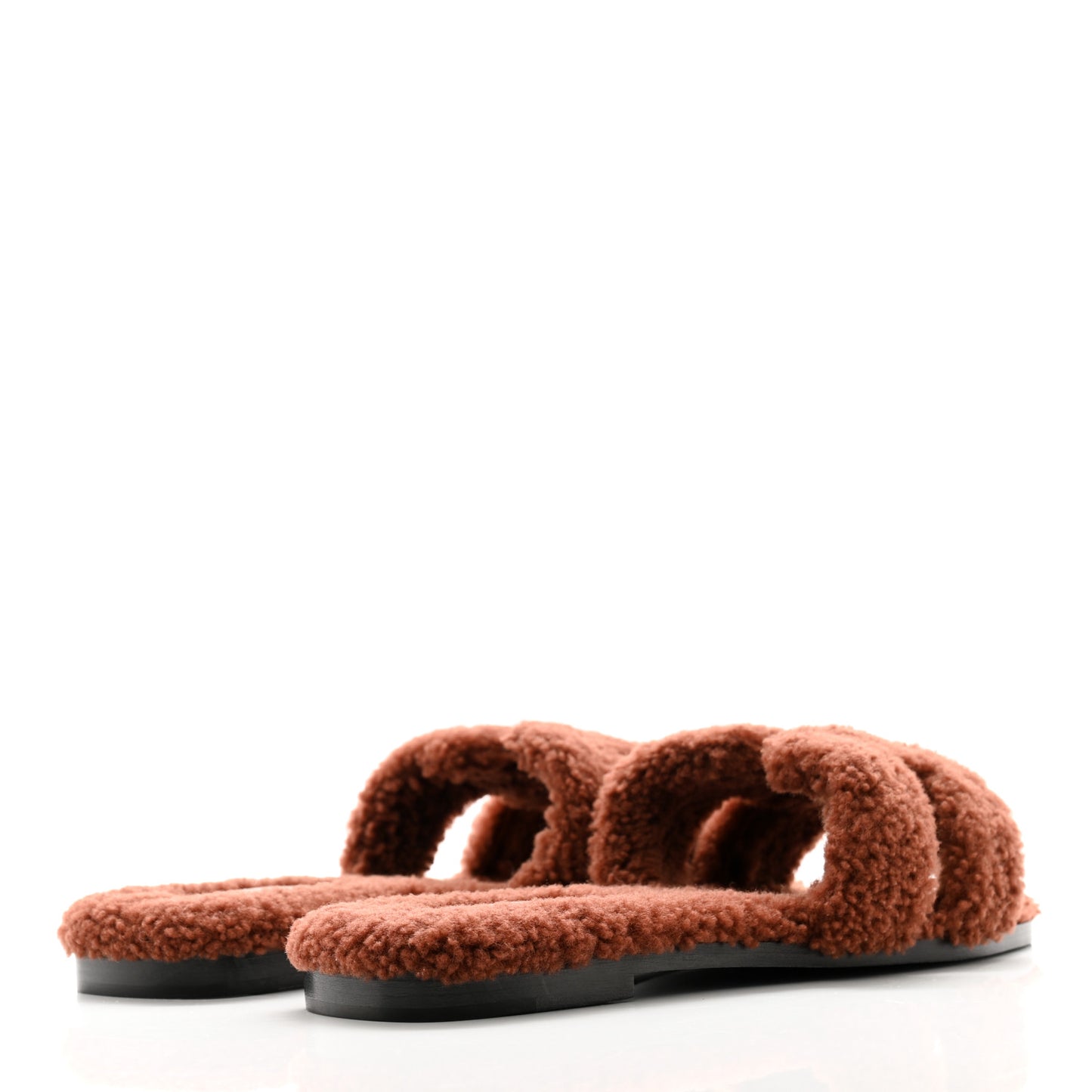 Woolskin Oran Sandals 38.5 Cognac