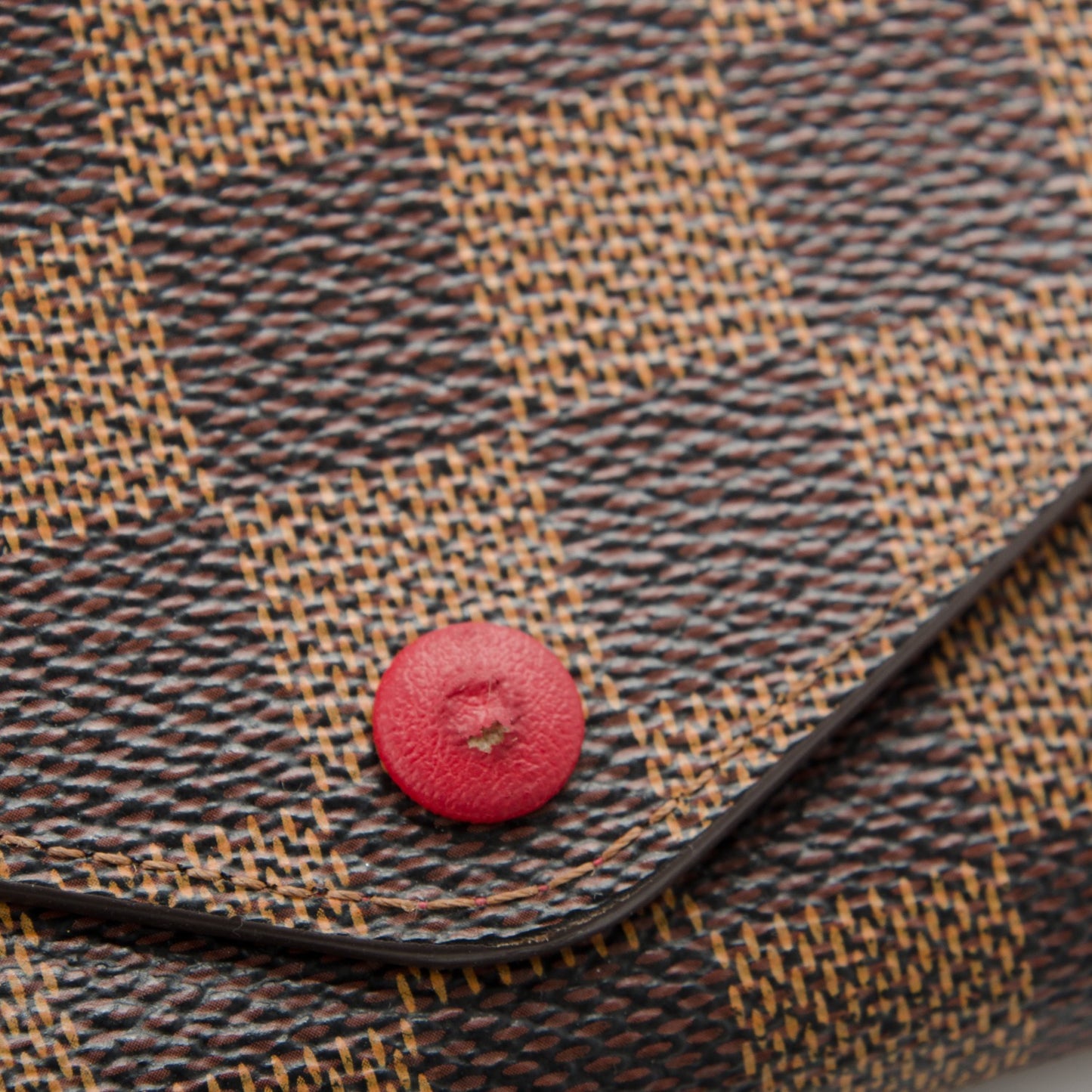 Damier Ebene Josephine Wallet Red