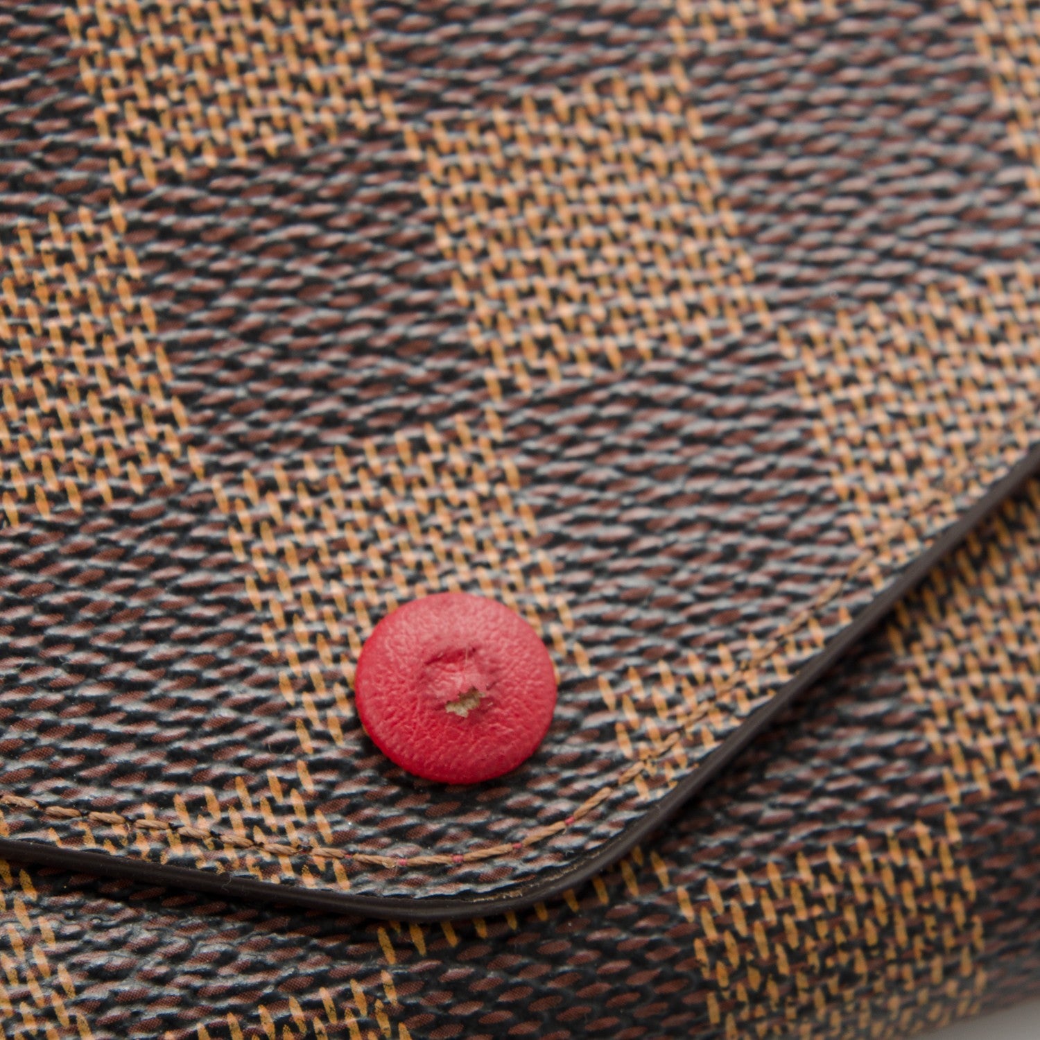 Louis Vuitton Damier Ebene Josephine Wallet Red 5 of 9