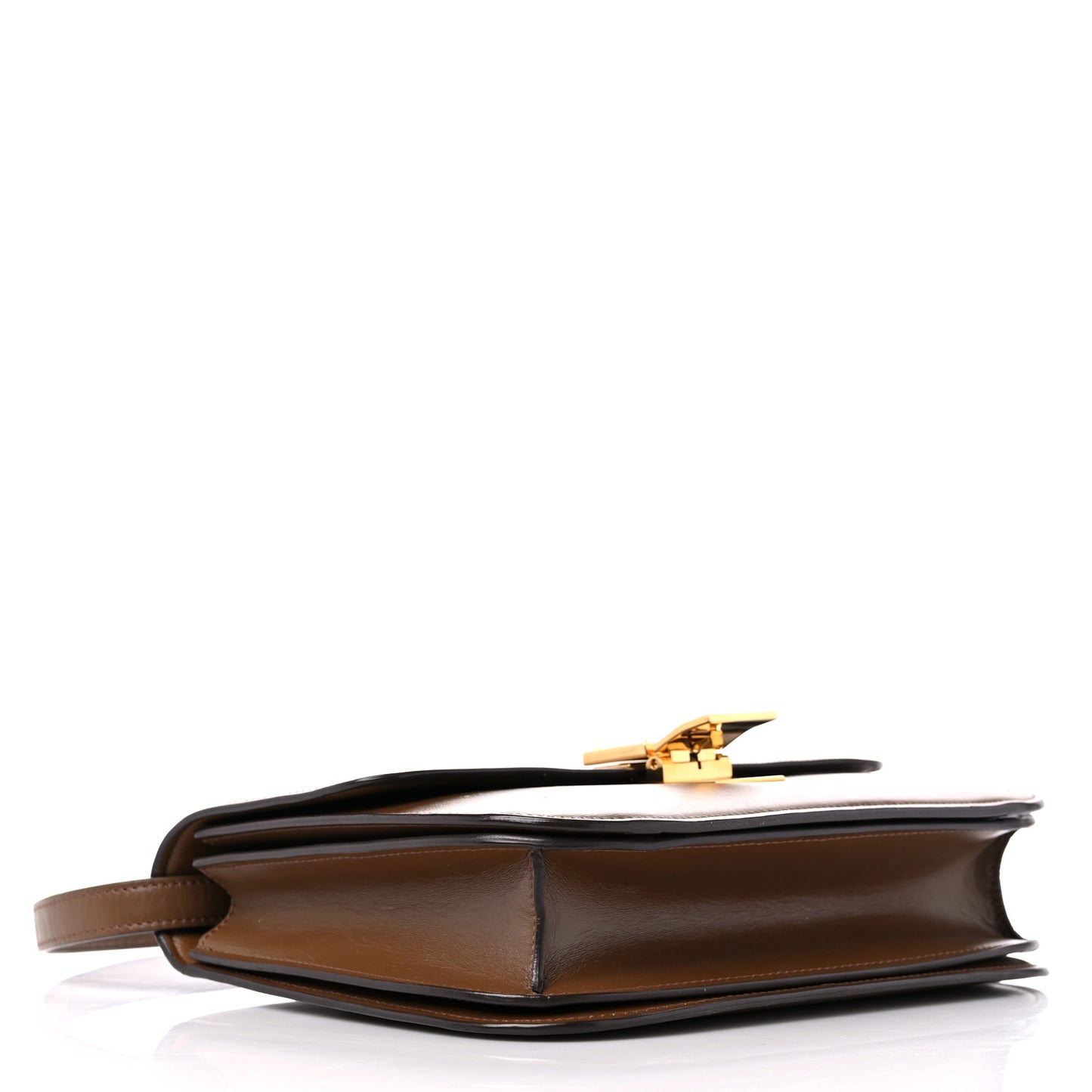 Box Calfskin Medium Classic Box Flap Bag Camel