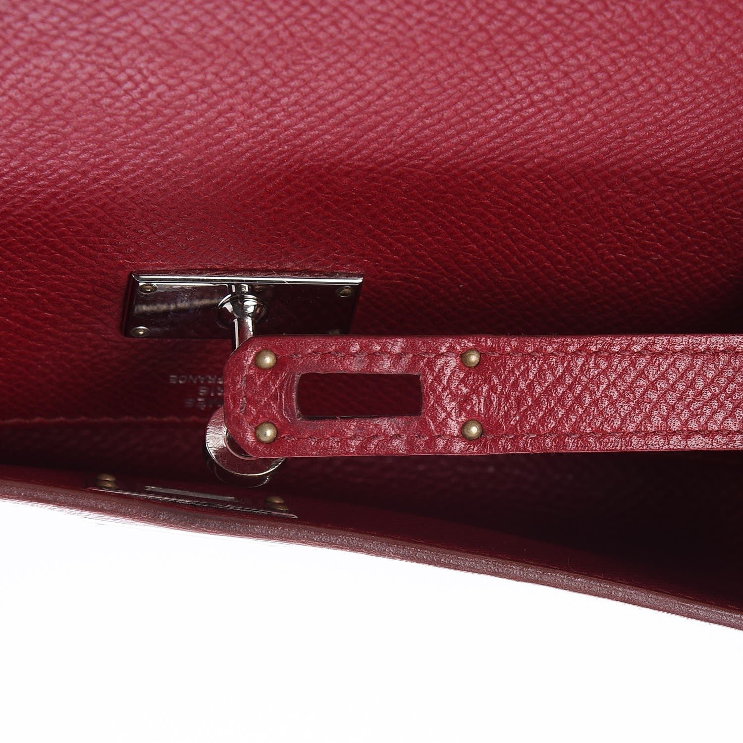 Hermes Epsom Kelly Longue Wallet Rouge Grenat 7 of 7
