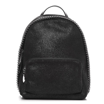 Stella McCartney Shaggy Deer Mini Falabella Backpack Black 1 of 7