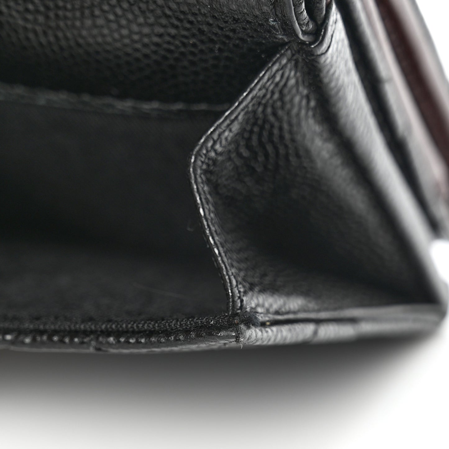 Caviar Quilted Double Flap Wallet Black