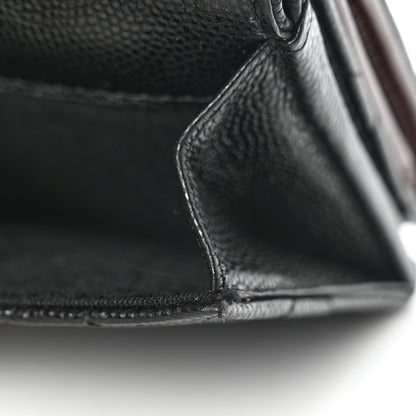Chanel Caviar Quilted Double Flap Wallet Black 9 of 10