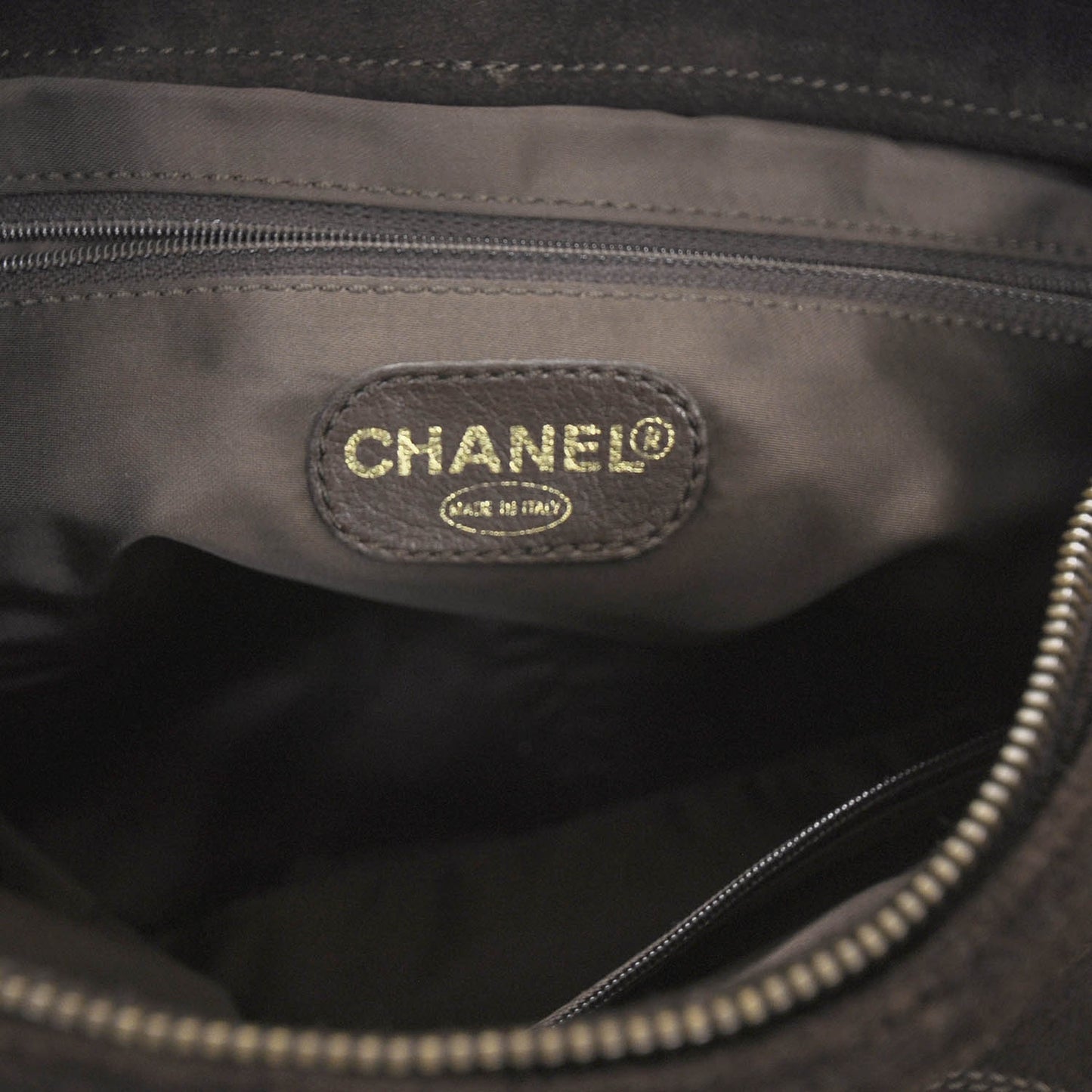 Suede Tassel CC Shoulder Bag Brown