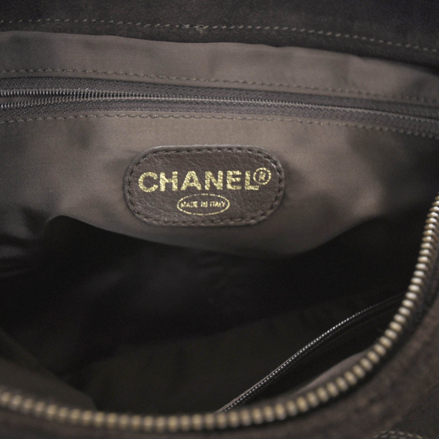 Chanel Suede Tassel CC Shoulder Bag Brown 7 of 8