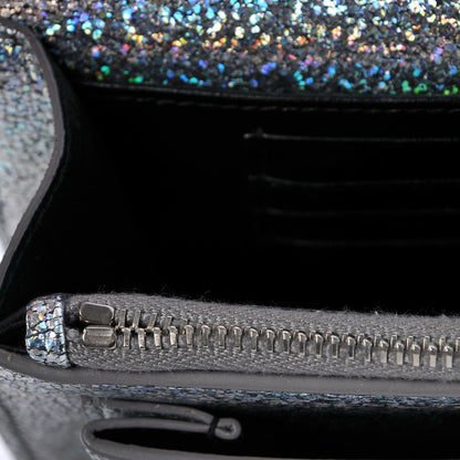 Saint Laurent Metallic Crackled Calfskin Monogram Sunset Chain Wallet Star Light 10 of 15