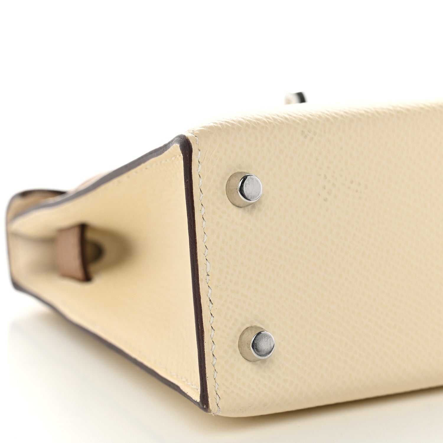 Hermes Epsom Tri-Color Mini Kelly Sellier 20 Craie Biscuit Gris Meyer 8 of 12