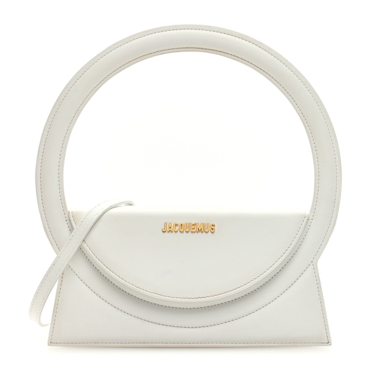 Jacquemus Smooth Calfskin Le Sac Rond White 1 of 10