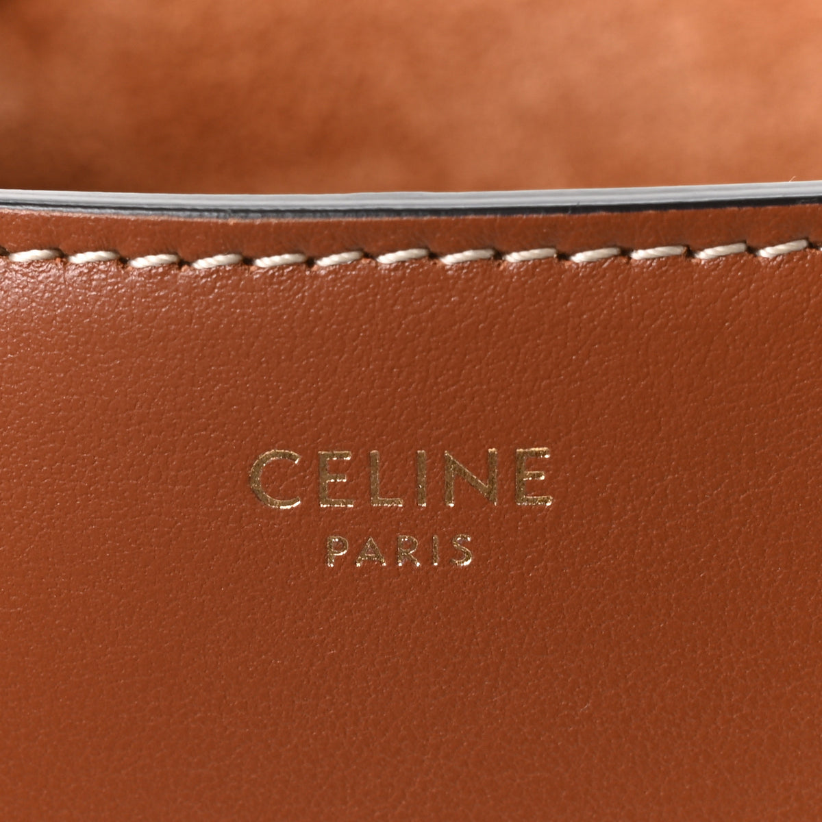 Celine Smooth Calfskin Cuir Triomphe Folco Crossbody Bag Tan 6 of 11