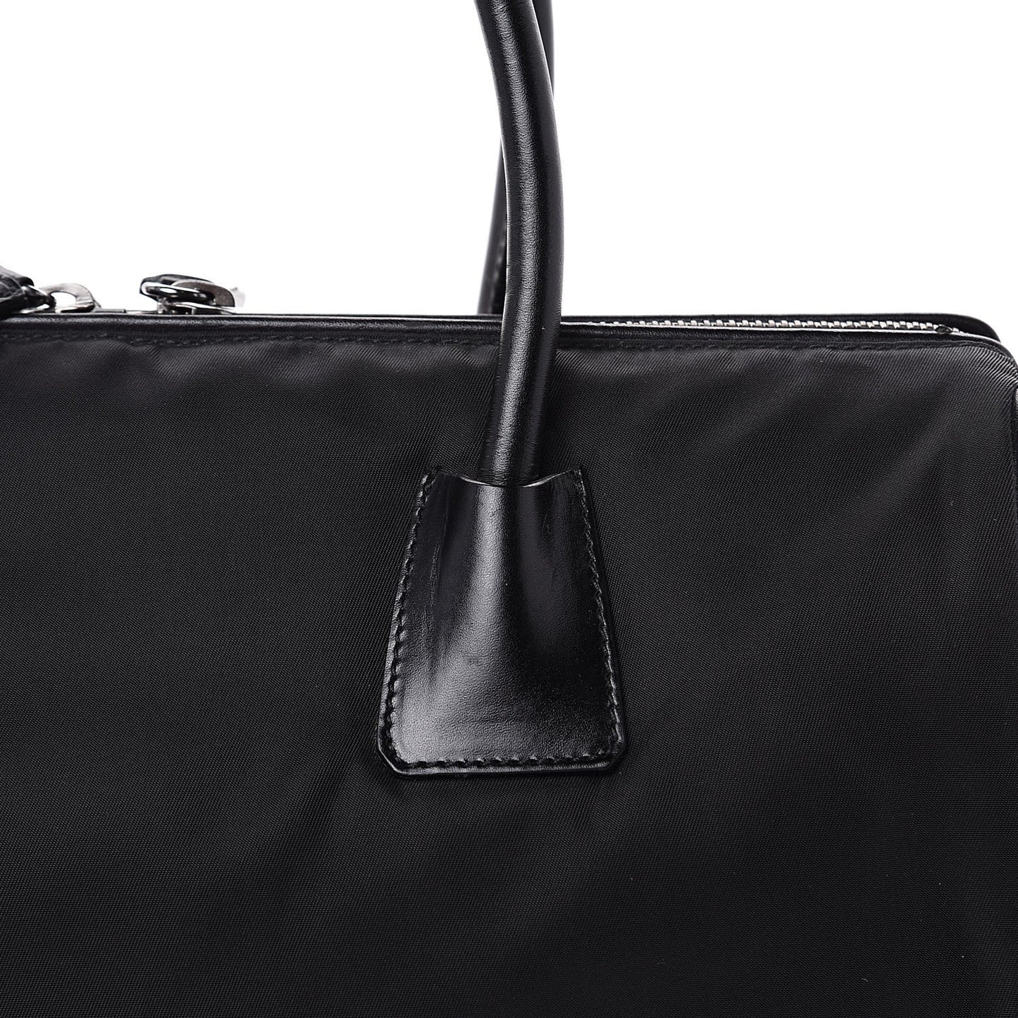 Tessuto Nylon Soft Calf Bowler Black