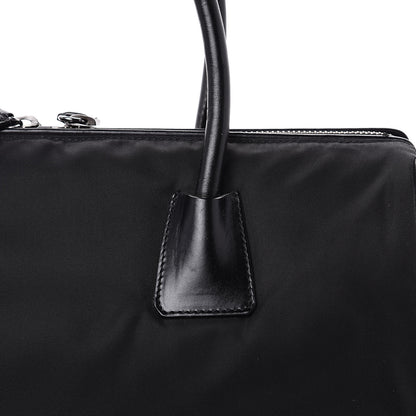 Prada Tessuto Nylon Soft Calf Bowler Black 13 of 13