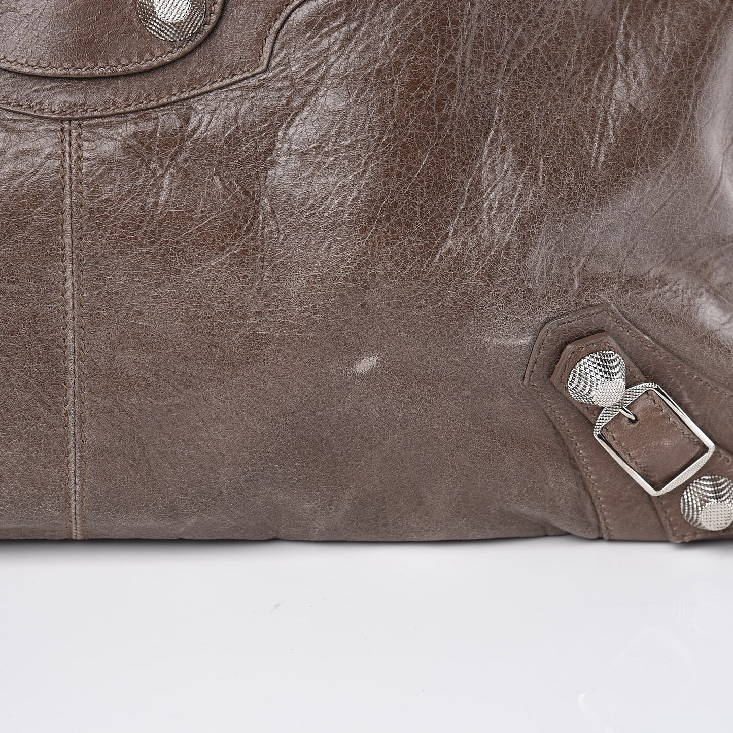 Agneau Giant 21 Silver Hardware Weekender Noix