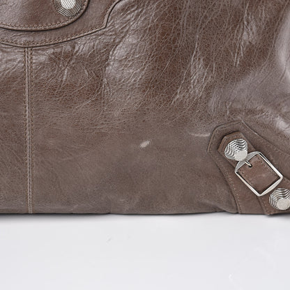 Balenciaga Agneau Giant 21 Silver Hardware Weekender Noix 12 of 12