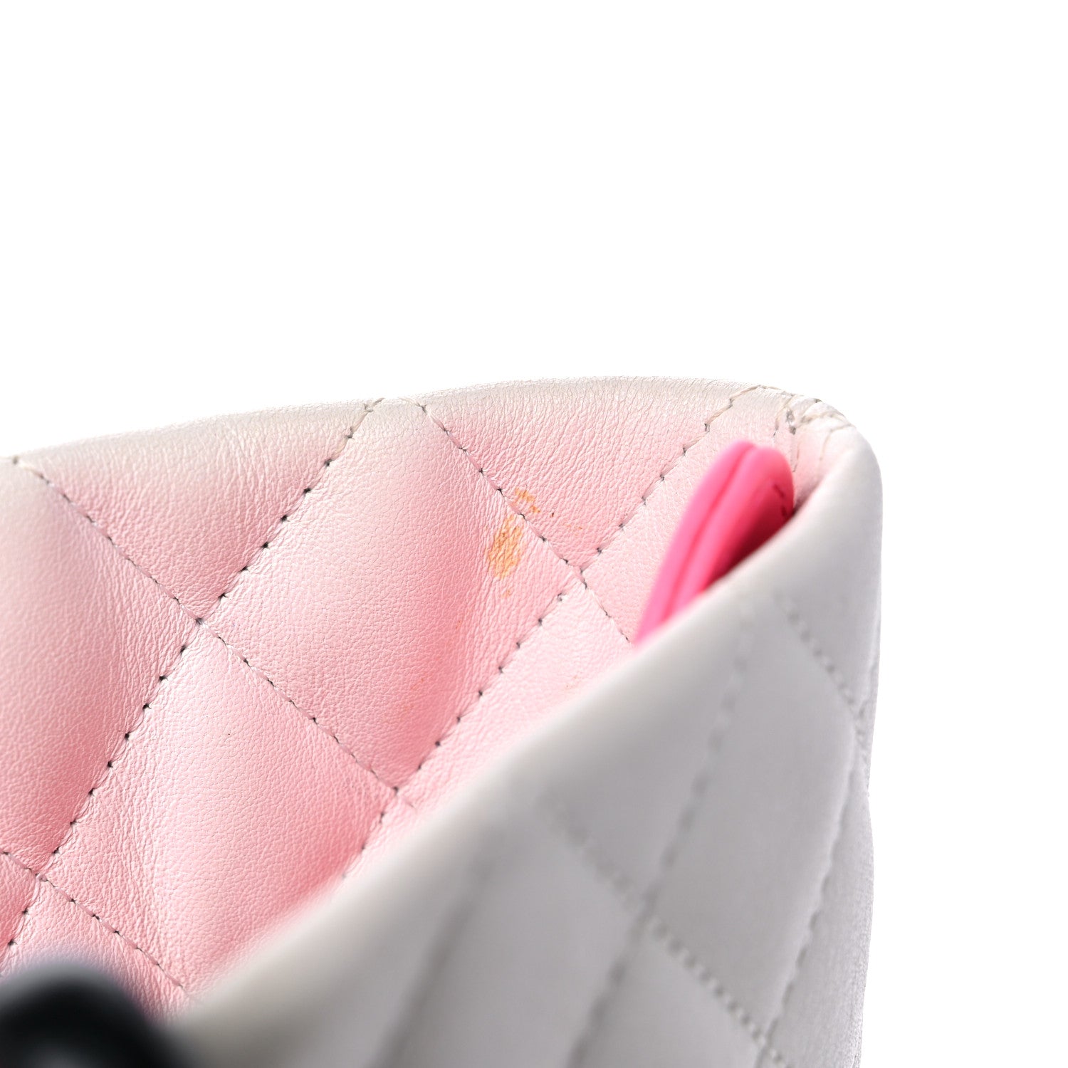 Chanel Calfskin Quilted Medium Cambon Tote White Black 16 of 18