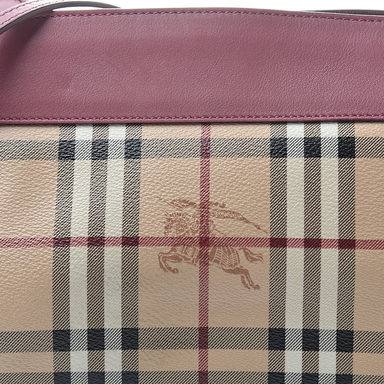 Burberry Haymarket Check Bow Tie Crossbody Clutch Bag Pink 8 of 14