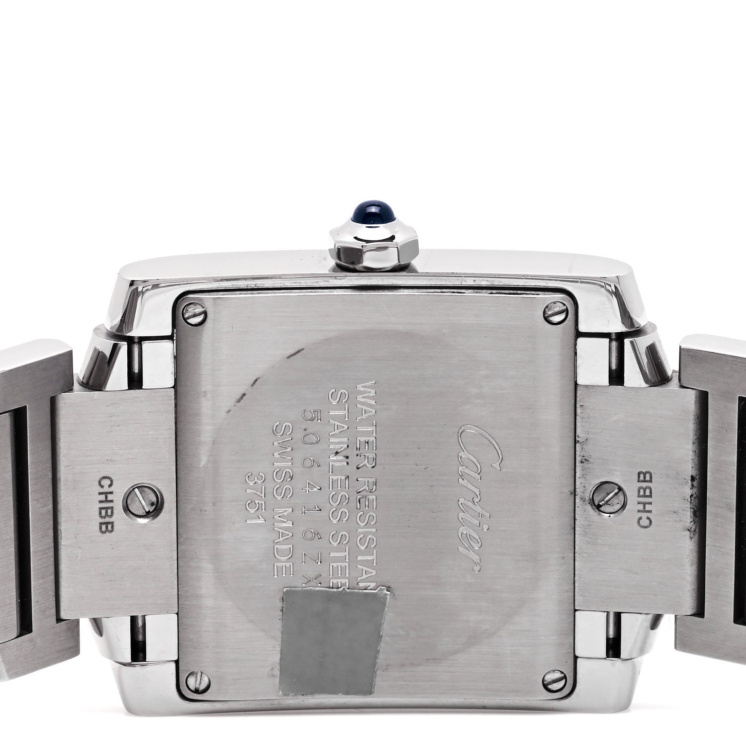 Cartier Stainless Steel Diamond Bezel 25mm Tank Francaise Quartz Watch 4 of 5