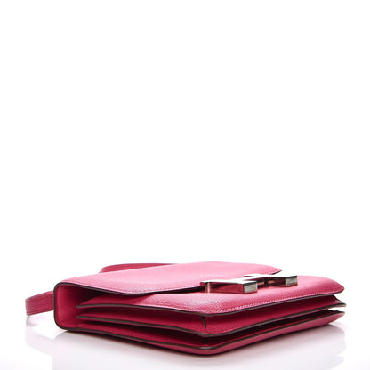 Hermes Chevre Mysore Constance 18 Rose Shocking 4 of 15