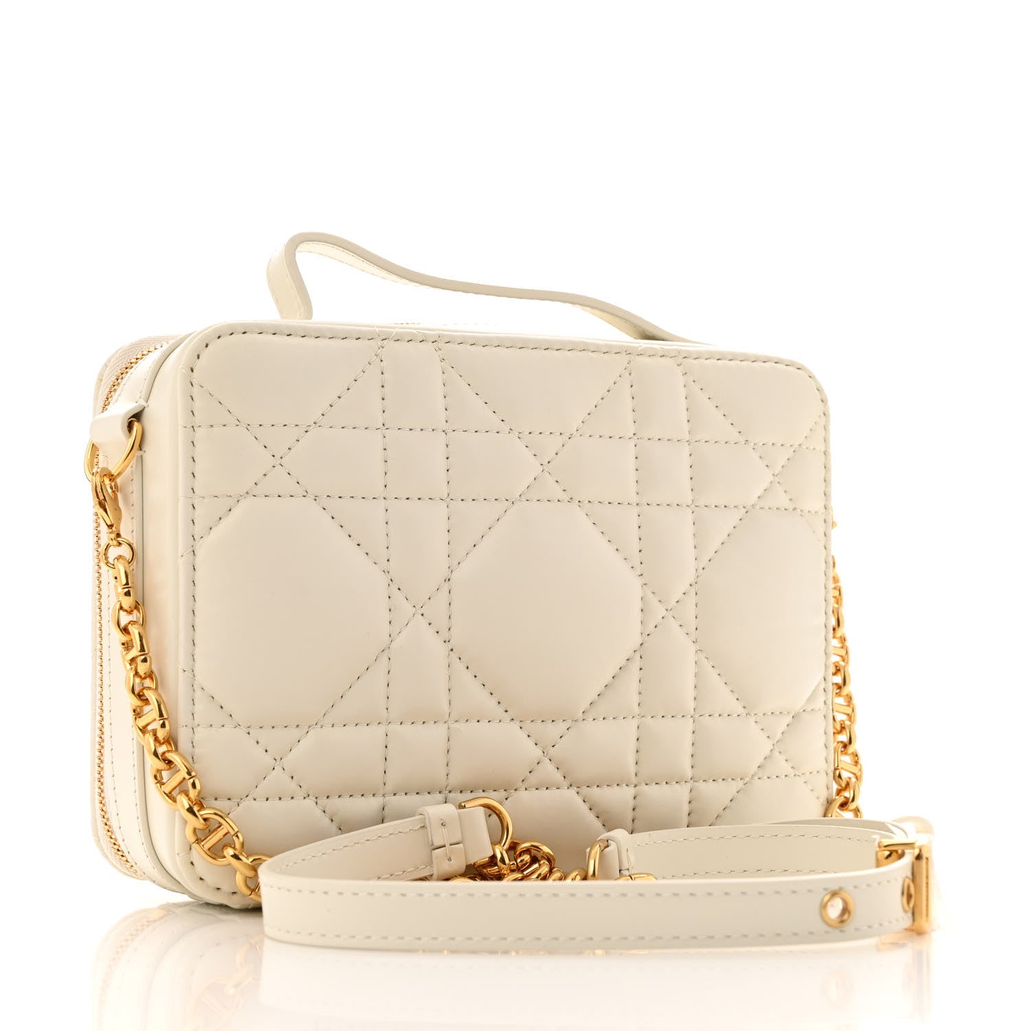 Christian Dior Calfskin Macrocannage Caro Box Bag Latte 1734799