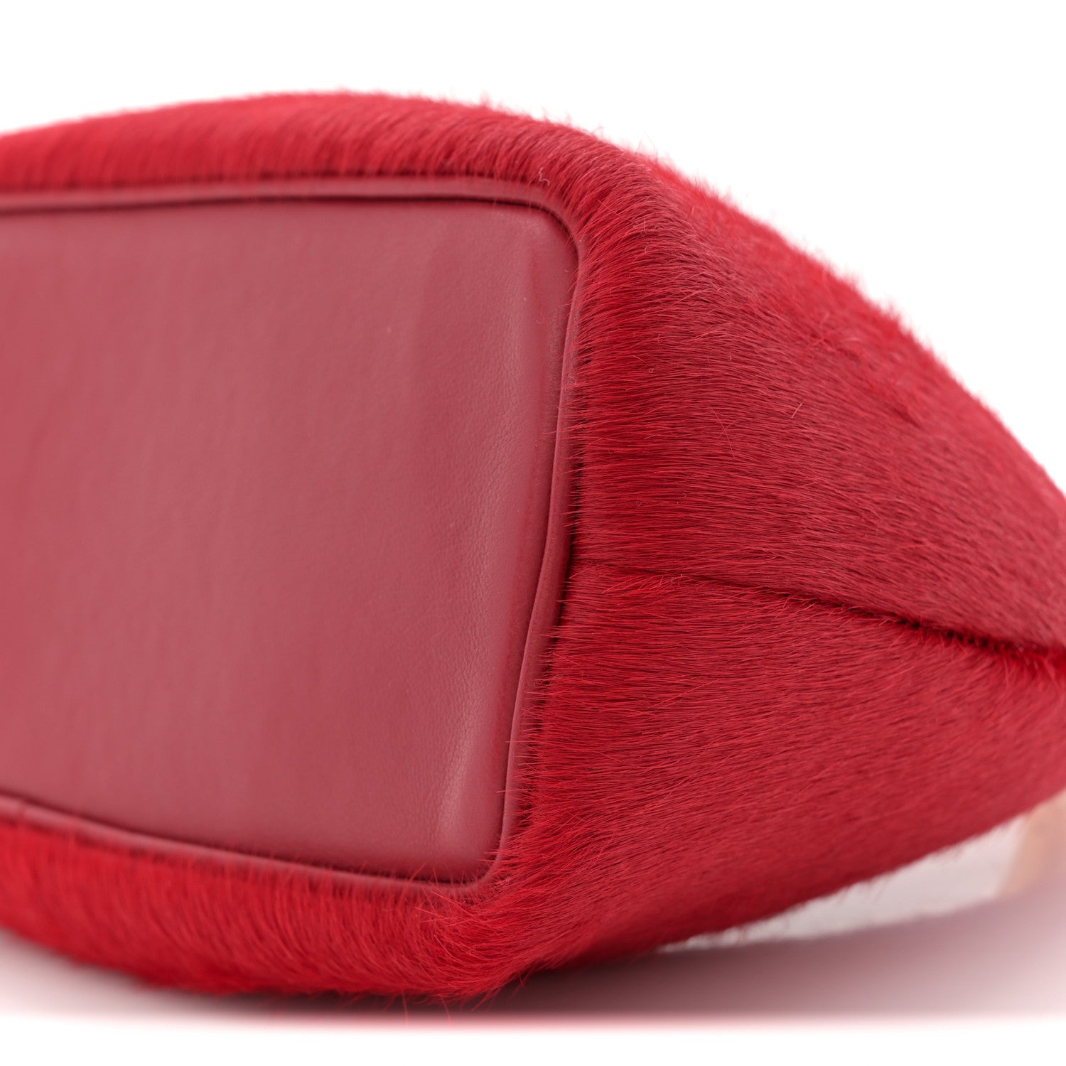 Jacquemus Pony Hair Le Petit Calino Ring Top Handle Bag Red 9 of 9