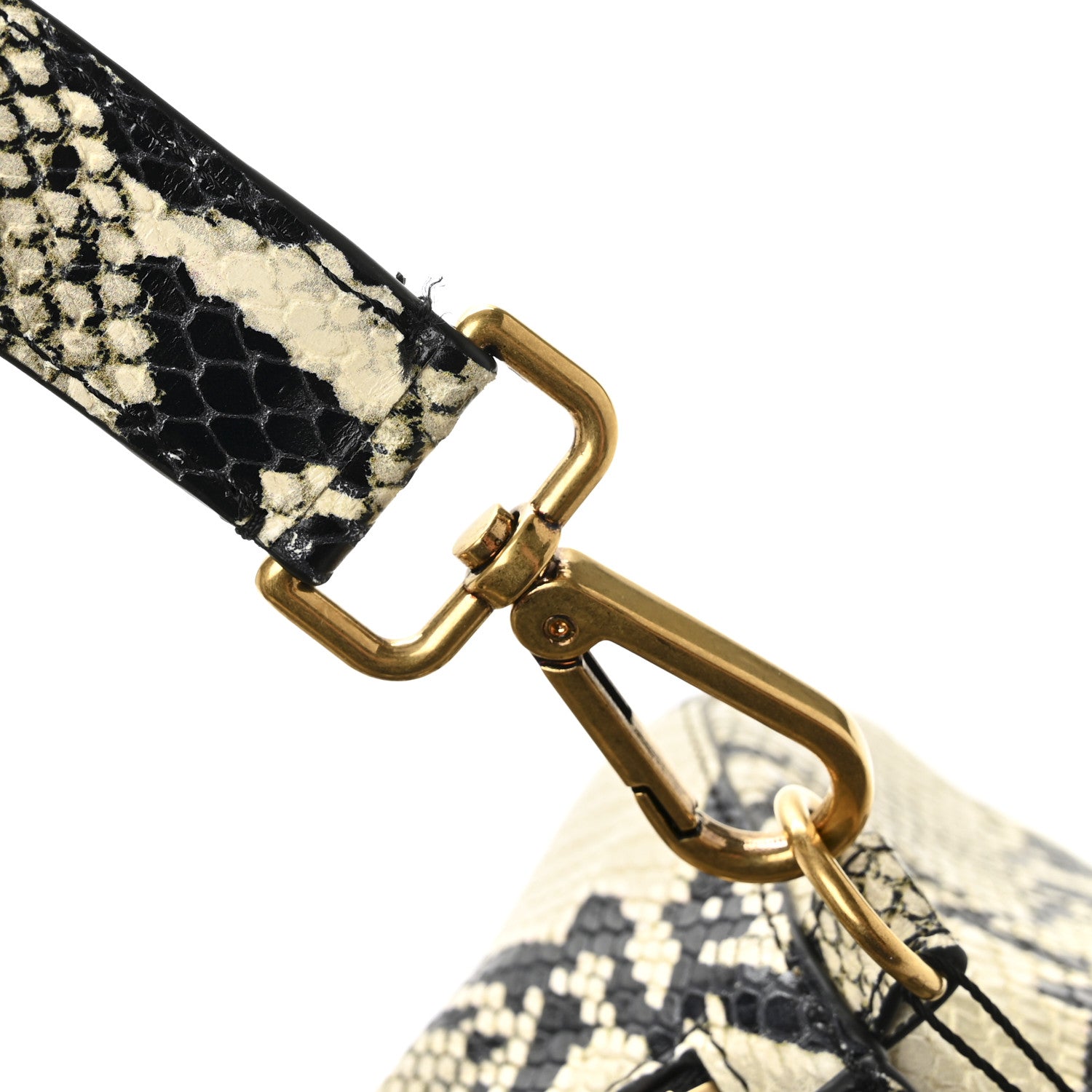 Khaite Calfskin Python Embossed Pierre Weekend Bag Natural 9 of 9