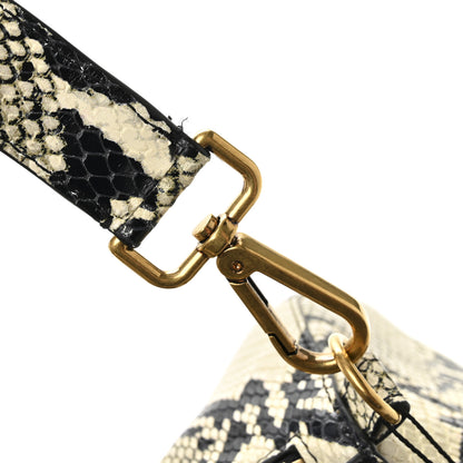 Khaite Calfskin Python Embossed Pierre Weekend Bag Natural 9 of 9
