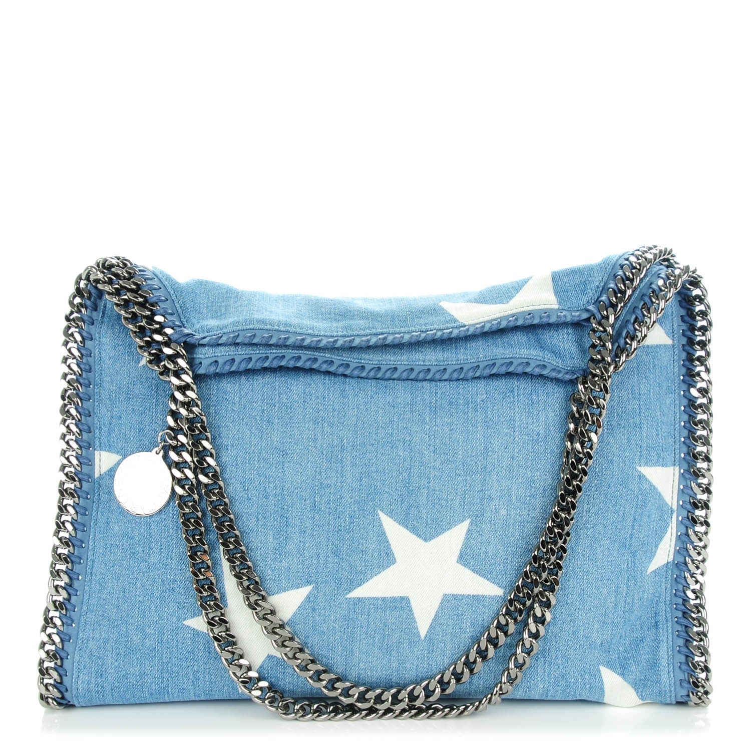 Stella McCartney Denim Small Star Falabella Tote Blue 1 of 8