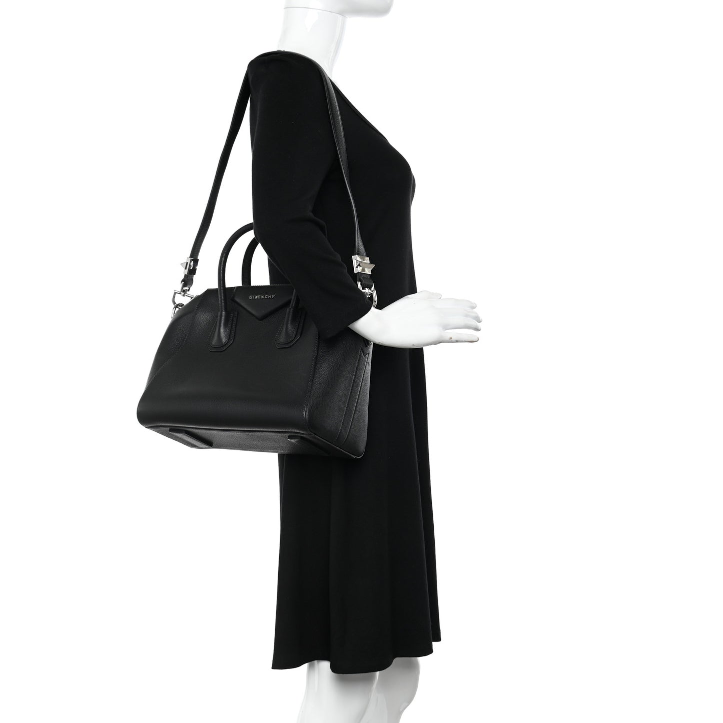 Sugar Goatskin Small Antigona Black