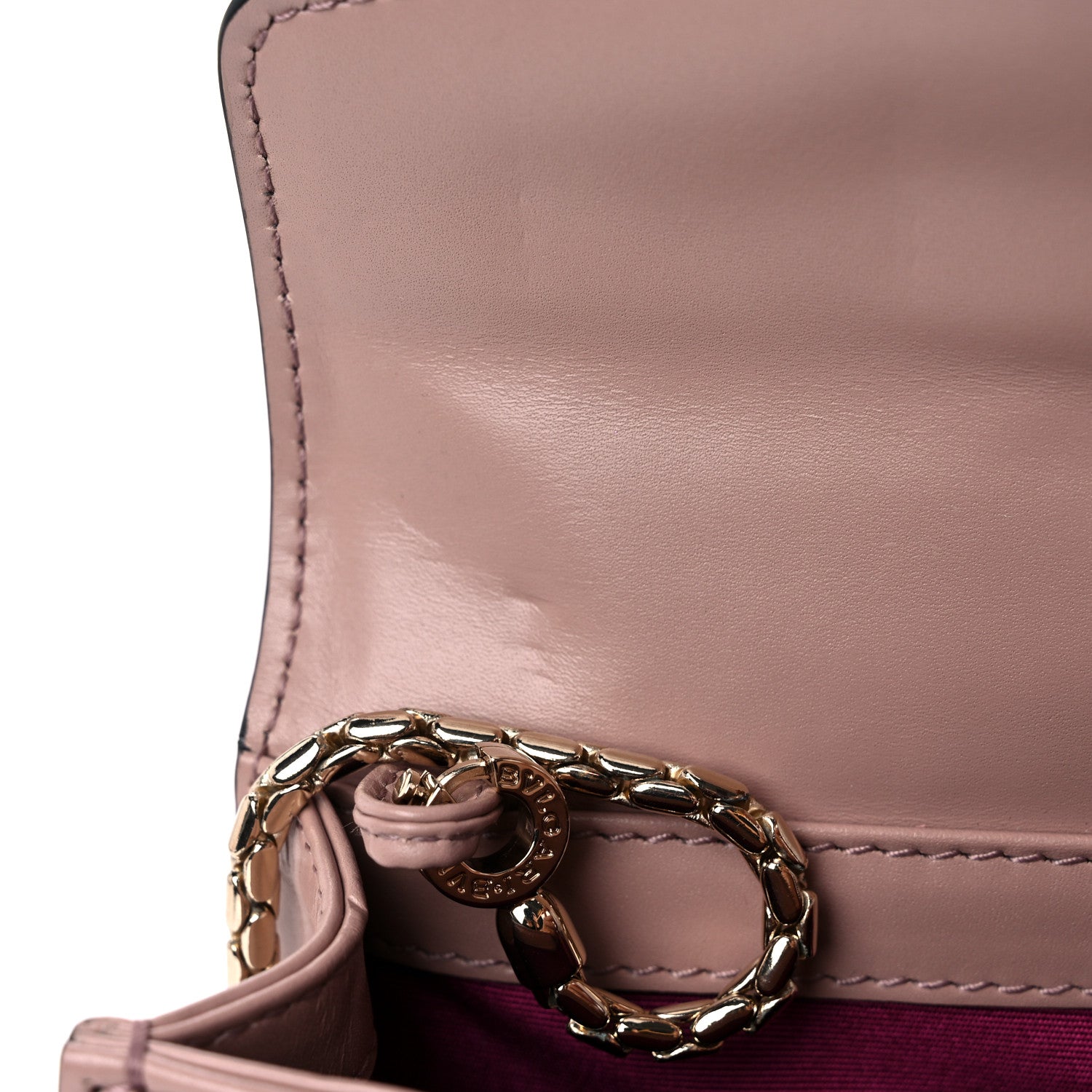 Bulgari Calfskin Serpenti Forever Flap Clutch Dark Beige 11 of 11