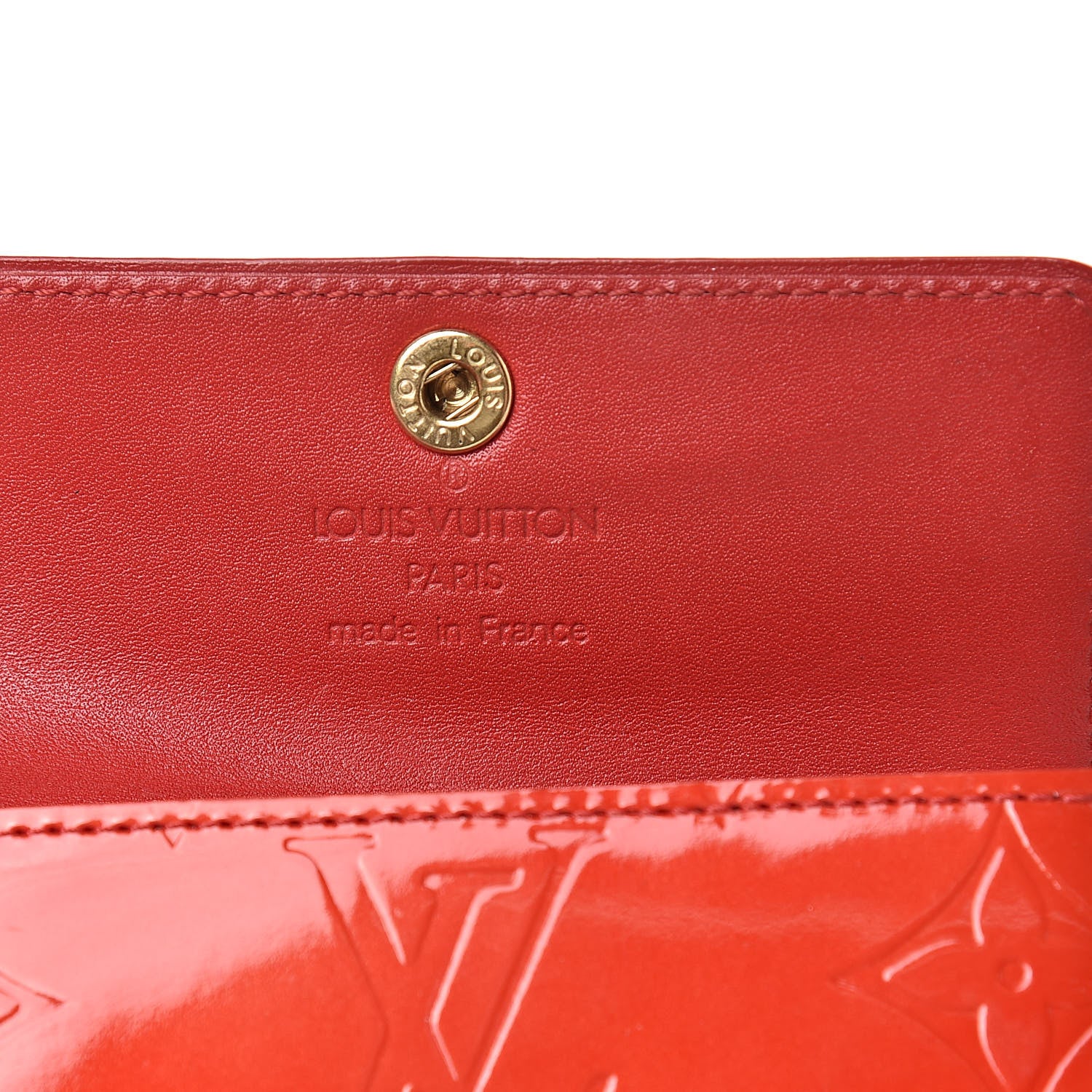 Louis Vuitton Vernis Ludlow Wallet Orange Sunset 7 of 8