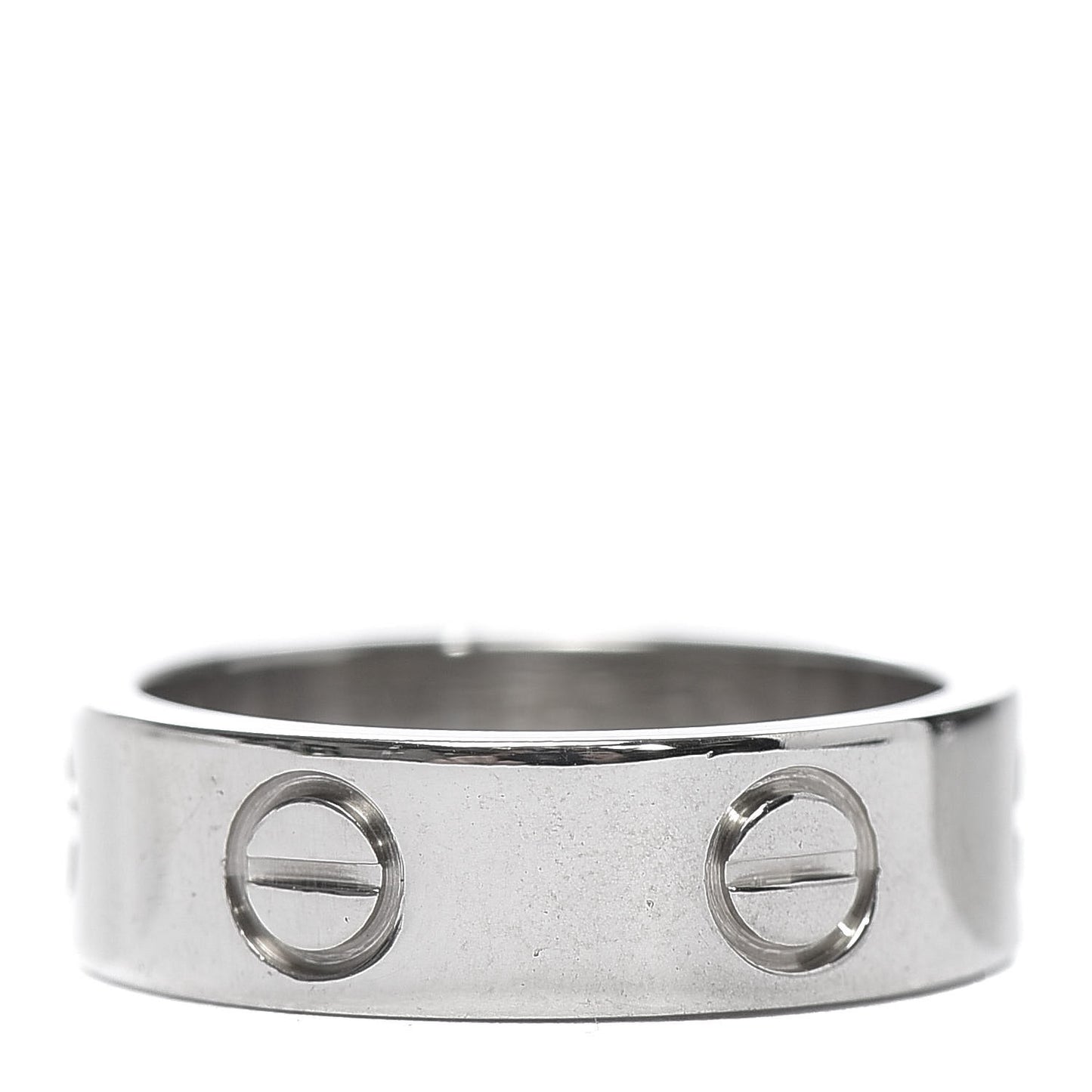 18K White Gold 5.5mm LOVE Ring 50 5.25
