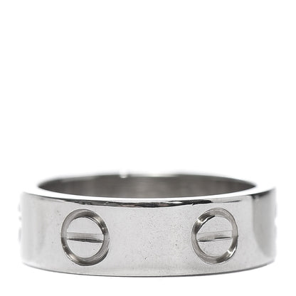 Cartier 18K White Gold 5.5mm LOVE Ring 50 5.25 3 of 4