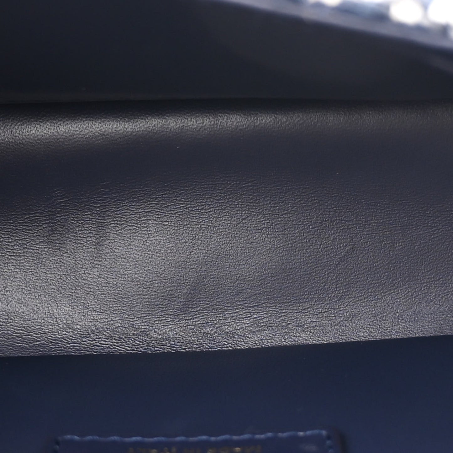 Tweed Cannage Small Caro Bag Dark Blue