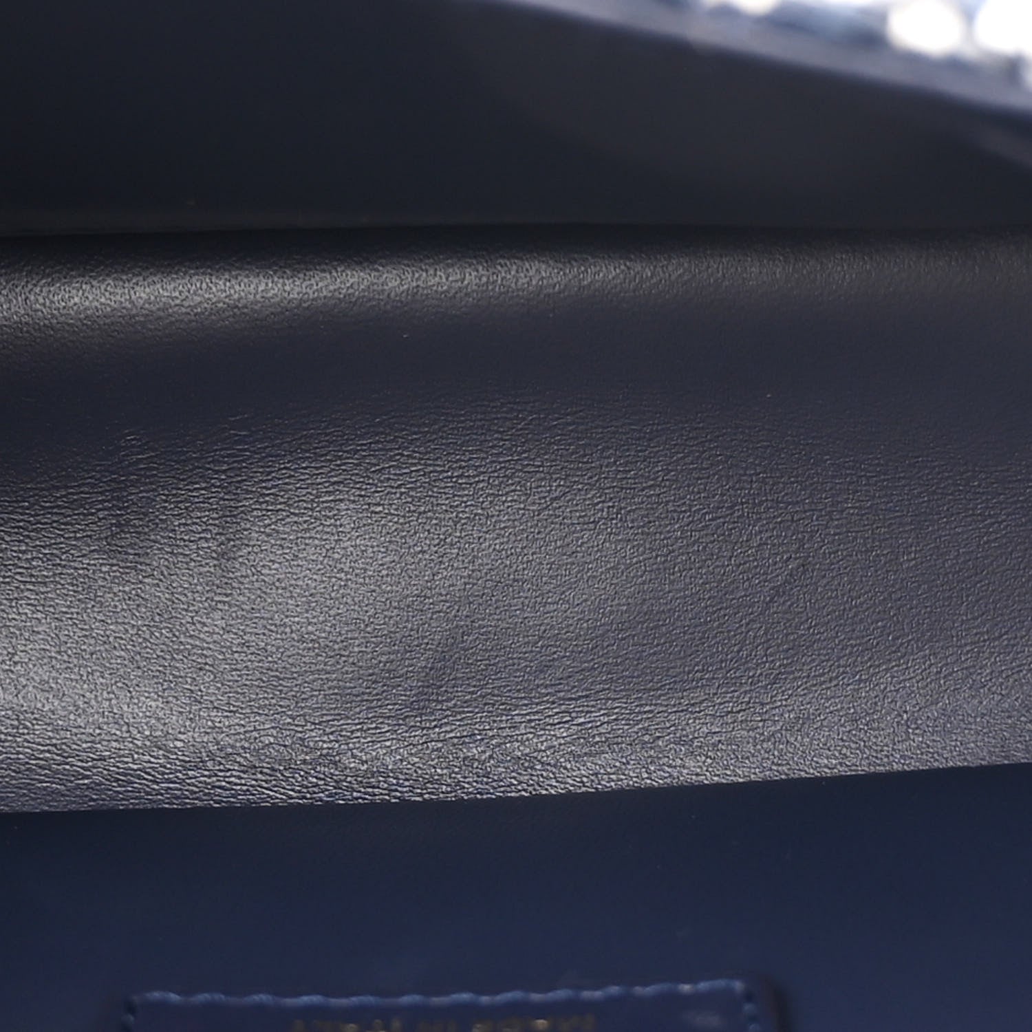 Christian Dior Tweed Cannage Small Caro Bag Dark Blue 5 of 11