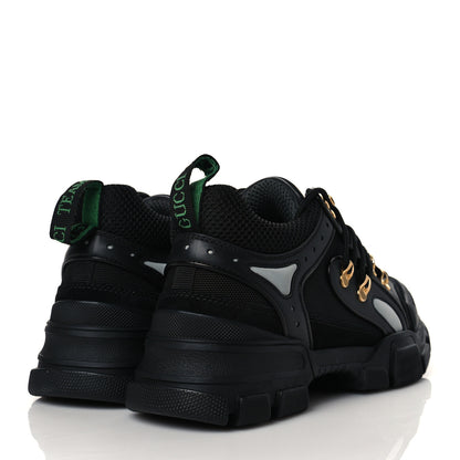 Gucci X SEGA Mesh Suede Calfskin Mens Flashtrek Sneakers 6 Black 4 of 8