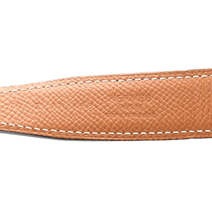 Hermes Swift Epsom 24mm Medor H Belt 70 28 Black Gold 5 of 6