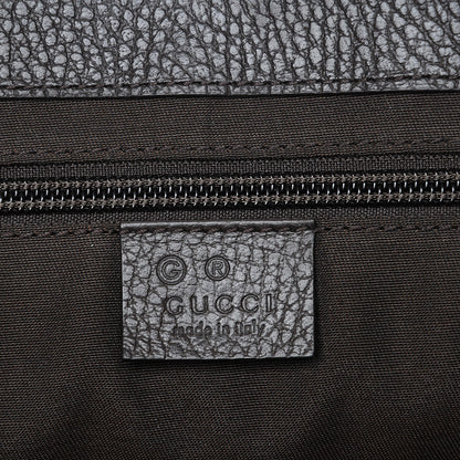 Gucci Monogram Large Flap Messenger Bag Beige Dark Brown 6 of 7