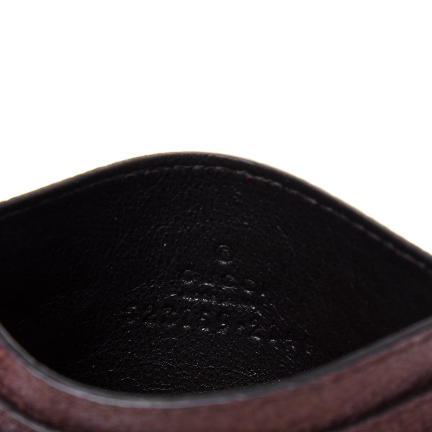 GG Supreme Monogram Ophidia Card Holder Brown