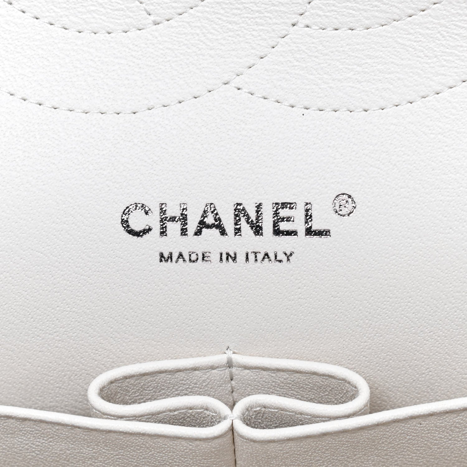 Chanel Calfskin Quilted Jumbo Double Flap White 5 of 8