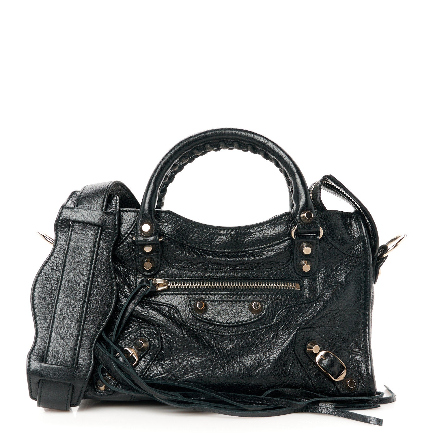 Balenciaga Agneau Classic Silver Hardware Mini City Black 1 of 11