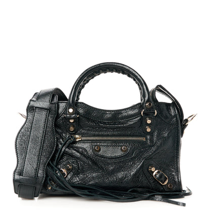 Balenciaga Agneau Classic Silver Hardware Mini City Black 1 of 11