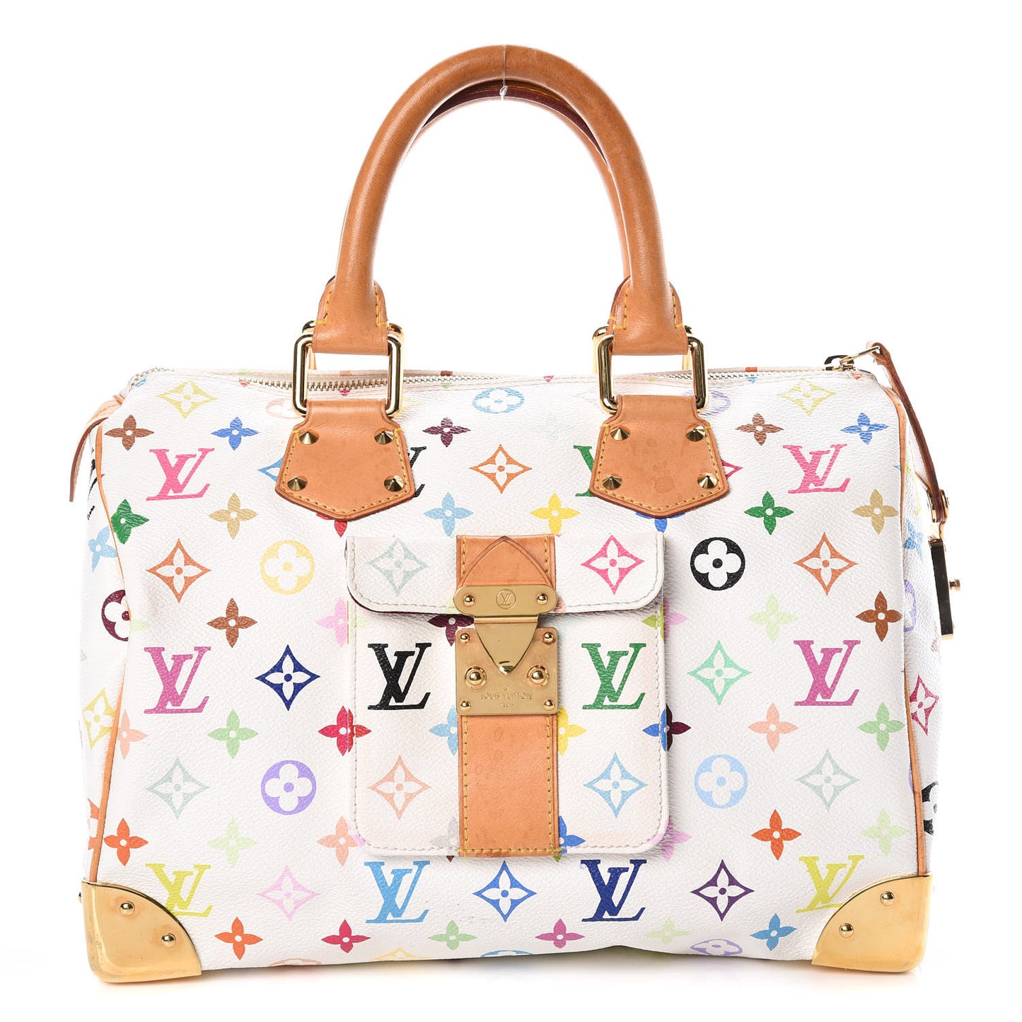Monogram Multicolor Speedy 30 White