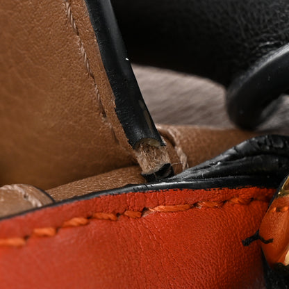 Loewe Calfskin Small Puzzle Bag Mink Coral Black 14 of 20