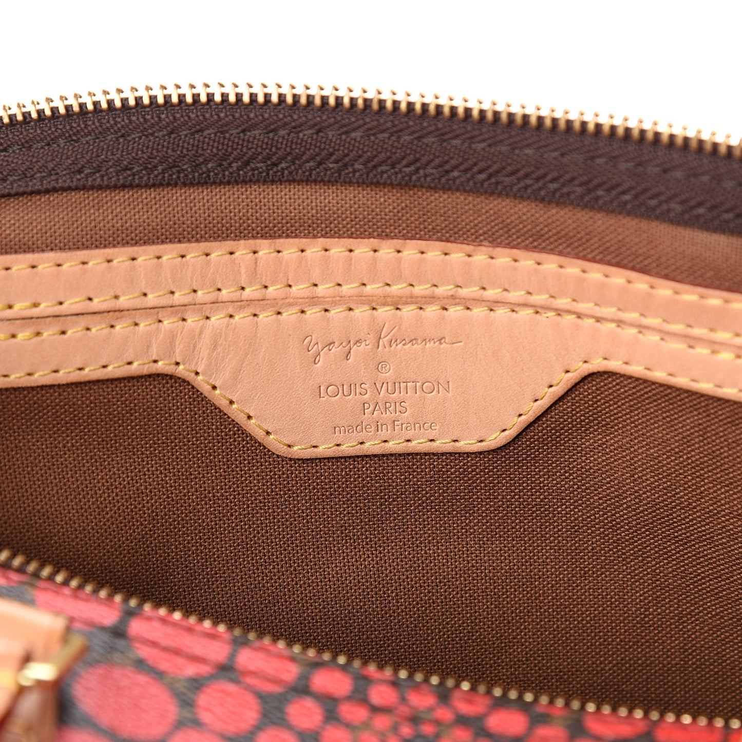 Monogram Kusama Town Speedy 30 Red