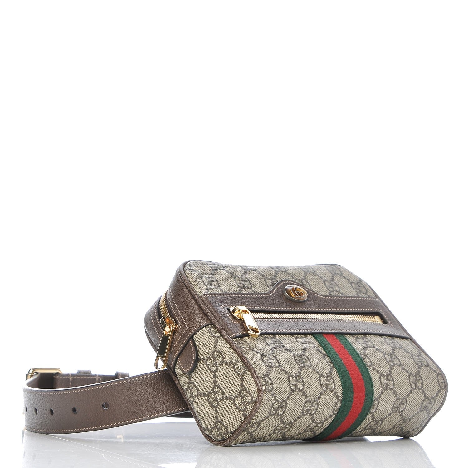 Gucci GG Supreme Monogram Web Small Ophidia Belt Bag 65 26 Dark Brown 4 of 10