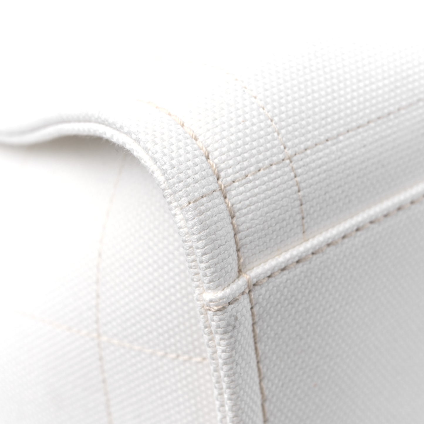 Cotton Large Deauville Tote White