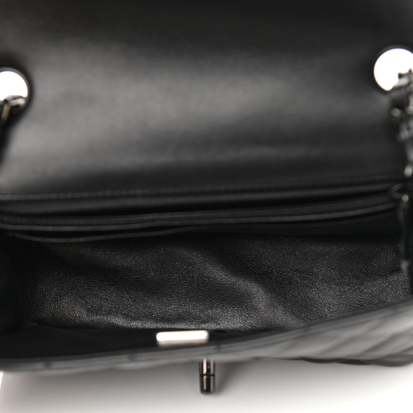 Lambskin Quilted Mini Rectangular Flap So Black