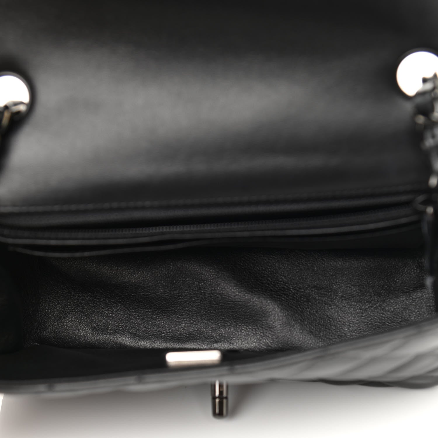 Chanel Lambskin Quilted Mini Rectangular Flap So Black 4 of 10