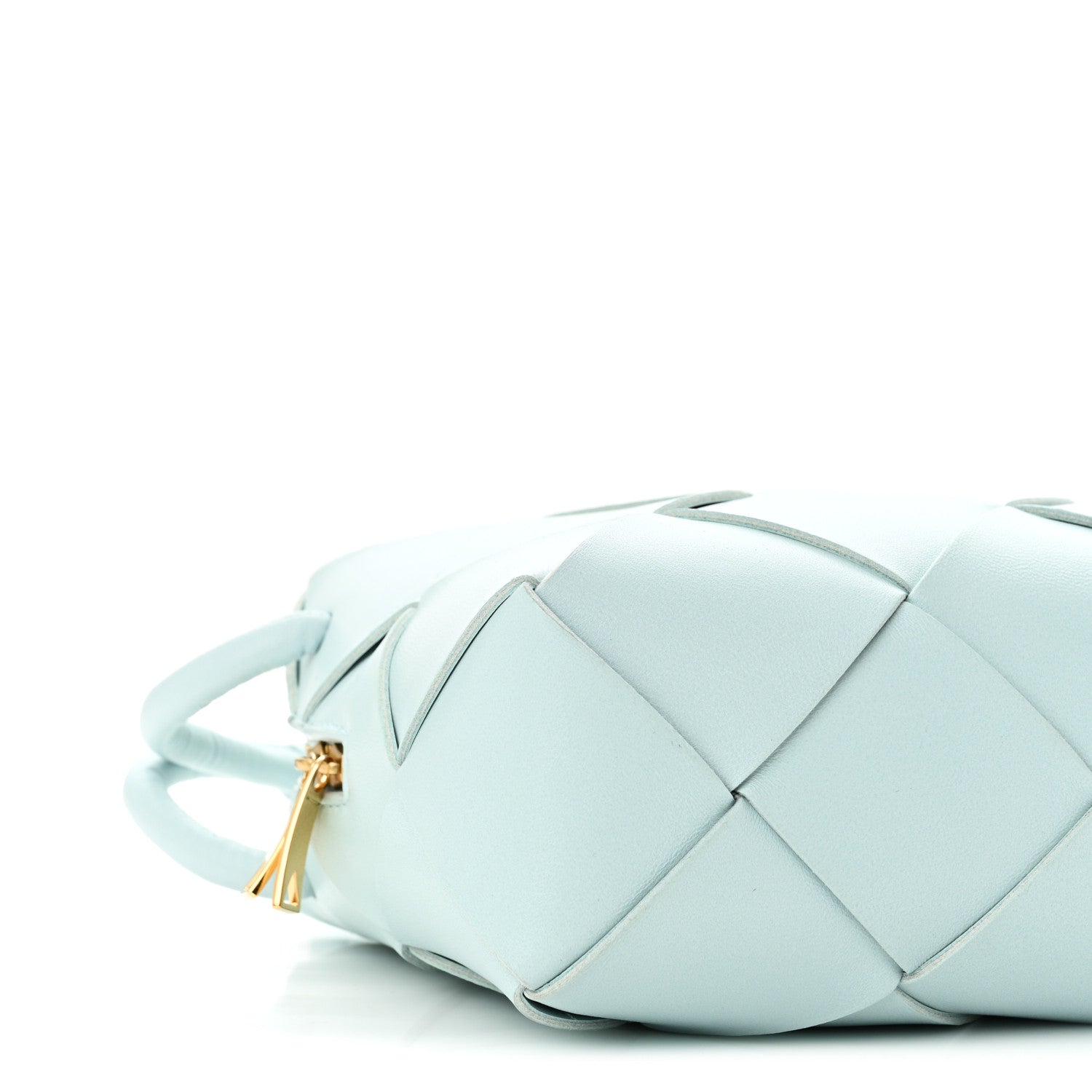 Bottega Veneta Maxi Intreccio Small Cassette Camera Bag Teal Washed 8 of 9